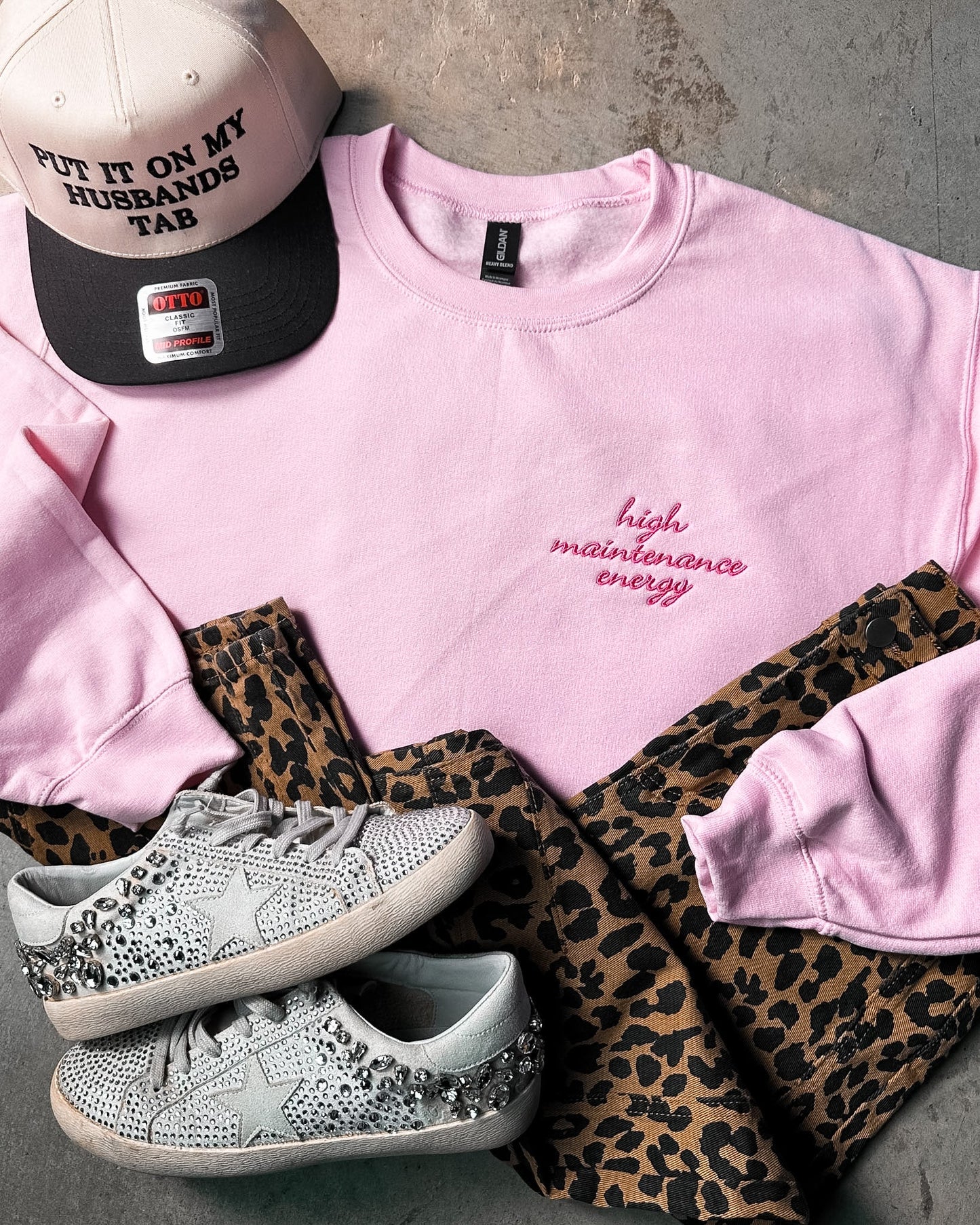 High Maintenance Energy Embroidered Sweatshirt