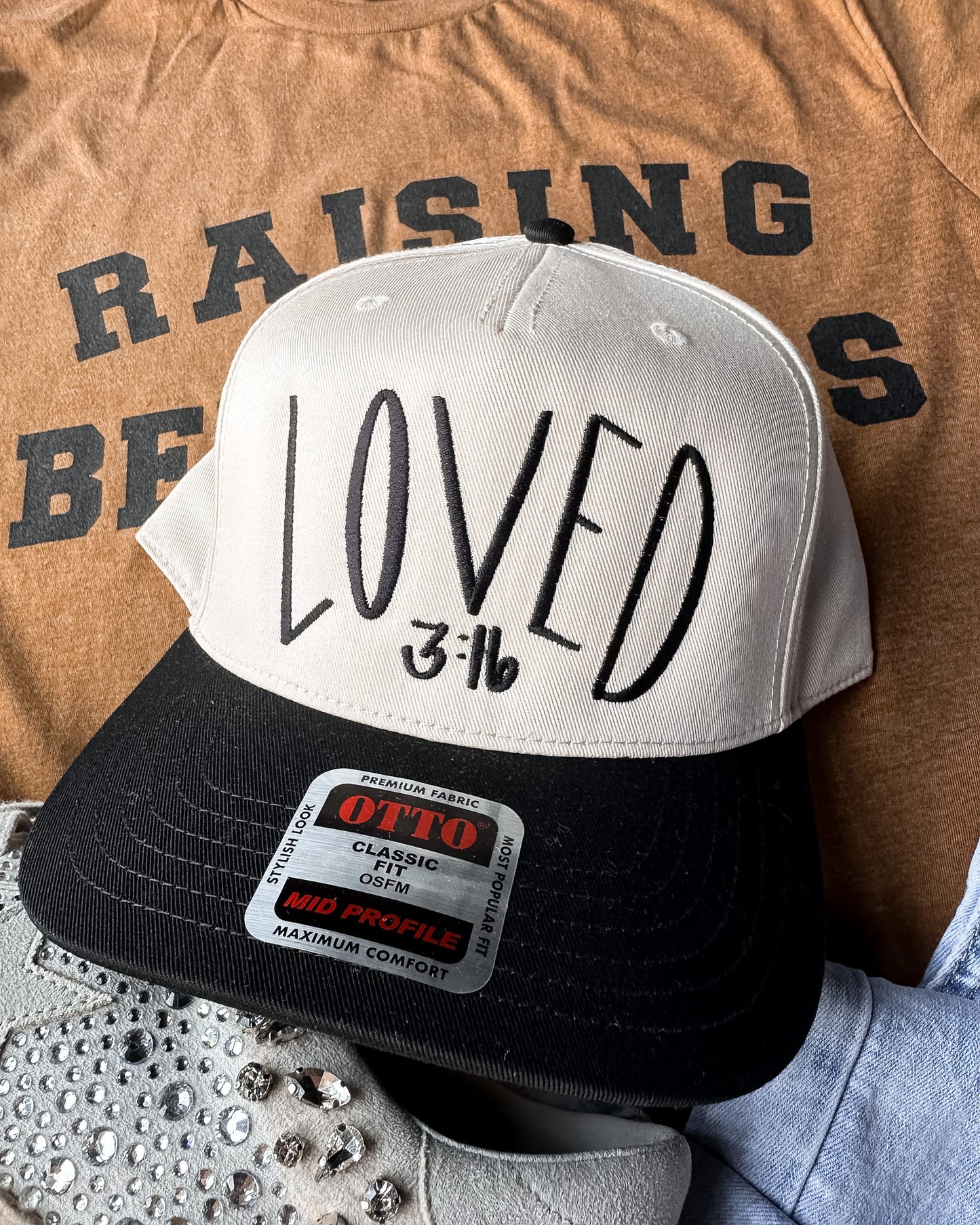 Faith Trucker Hat | Loved 3:16 Hat |  Embroidered Cap
