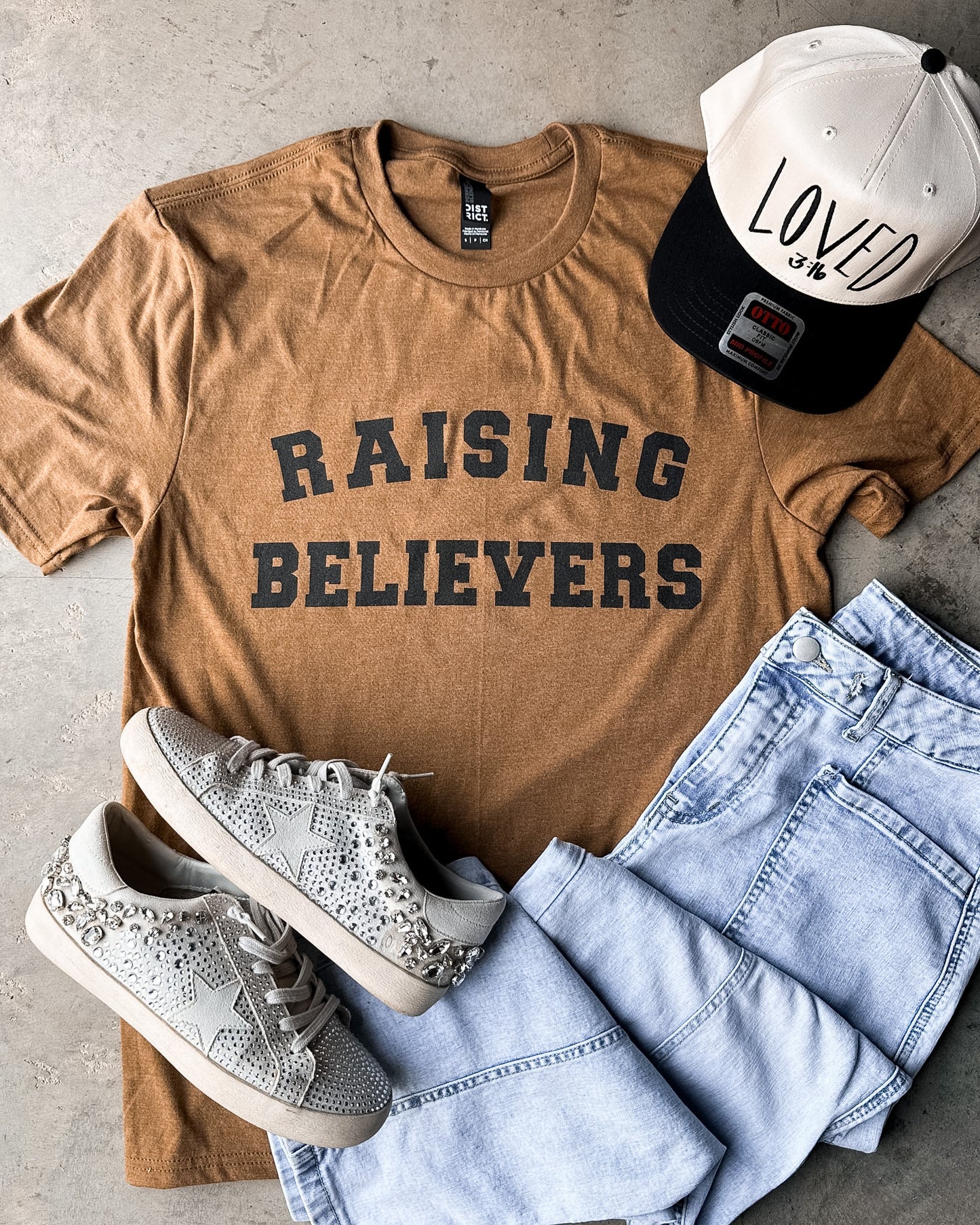 Raising Believers Tee | Christian Graphic Tee | Faith Shirt