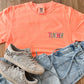 Teacher Embroidered Comfort Colors Tee | Multicolor Stitch