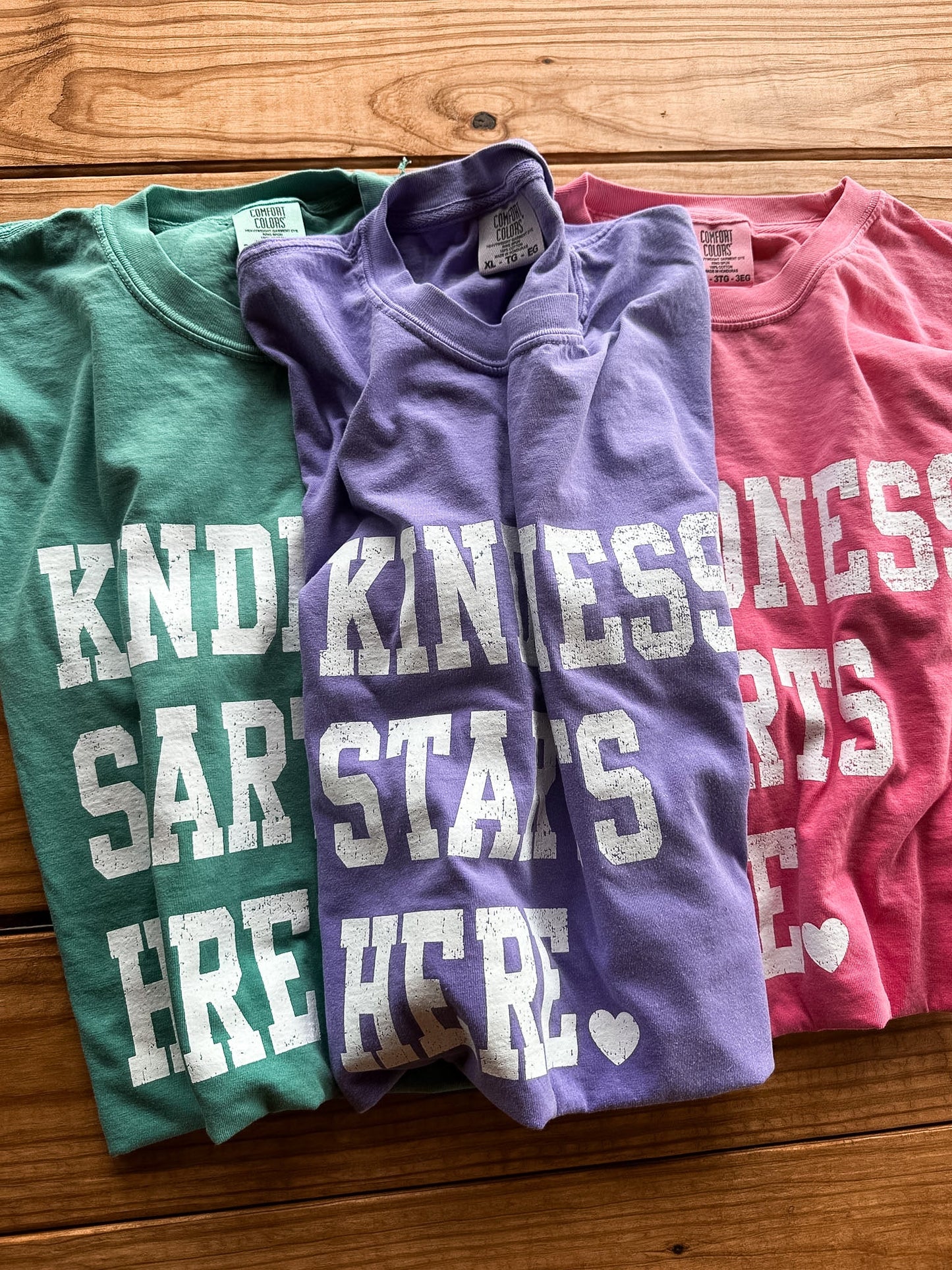 Kindness Starts Here Graphic Tee | Teacher Kindness Shirt